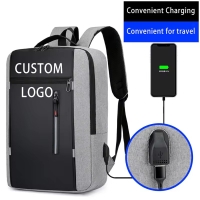 IMG_3649.JPG - กระเป๋าเป้ใส่แล็ปท็อปขนาด 15.6 นิ้ว มีสาย USB พร้อมพิมพ์โลโก้ รุ่น BA002 | https://begroove.co.th