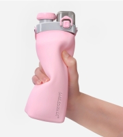 1705238335907.jpg - ขวดน้ำซิลิโคนพับได้พับได้พร้อมหลอด ขนาด 600 ml. | https://begroove.co.th