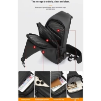 13.jpg - กระเป๋าคาดอกแฟชั่น มีสาย USB พร้อมพิมพ์โลโก้ รุ่น BA003 | https://begroove.co.th