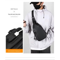 15.jpg - กระเป๋าคาดอกแฟชั่น มีสาย USB พร้อมพิมพ์โลโก้ รุ่น BA003 | https://begroove.co.th